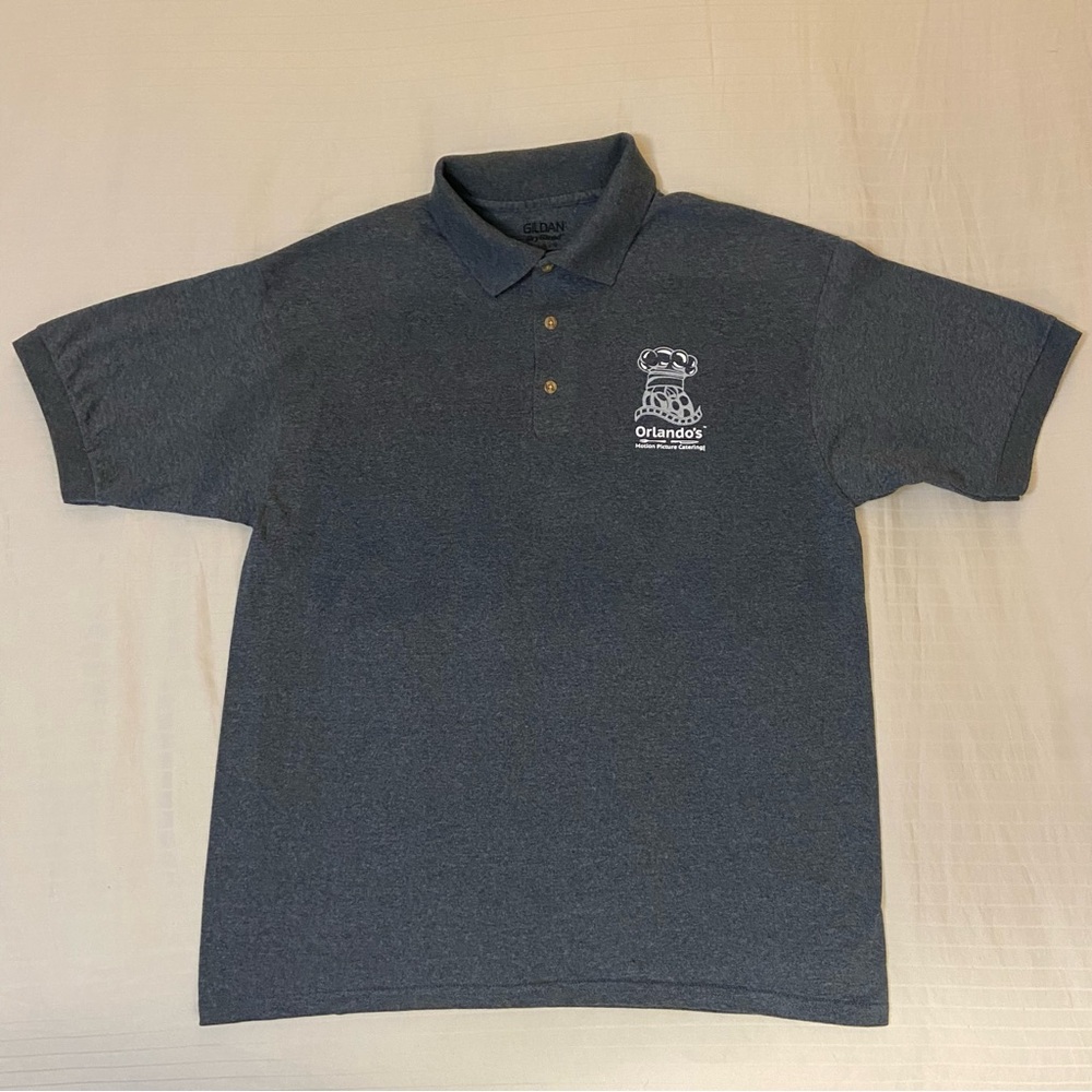 STRANGE ANGEL TV Show Orlando’s Catering Dark Gray Polo Shirt sz L
